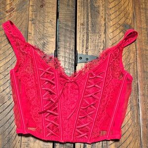 Red Victoria’s Secret Top or Bra Size Small Never Worn